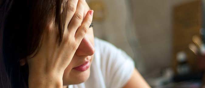 woman depressed avoiding relapse