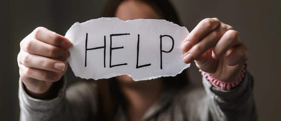 woman suffering from domestic abuse